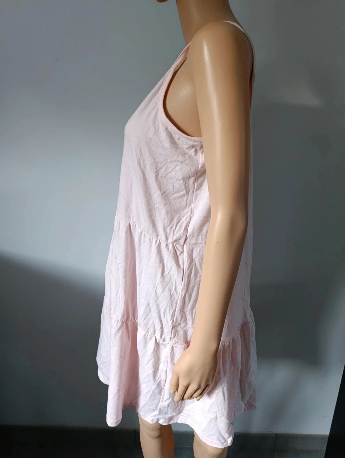 Powder pink Loggin women's dress – Thin straps – Size xl – Bohemian style – photo 7